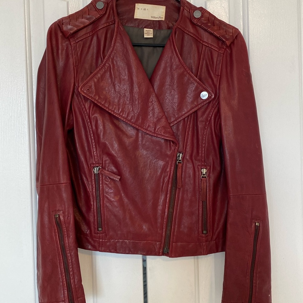 William Rast vintage 100% leather jacket
